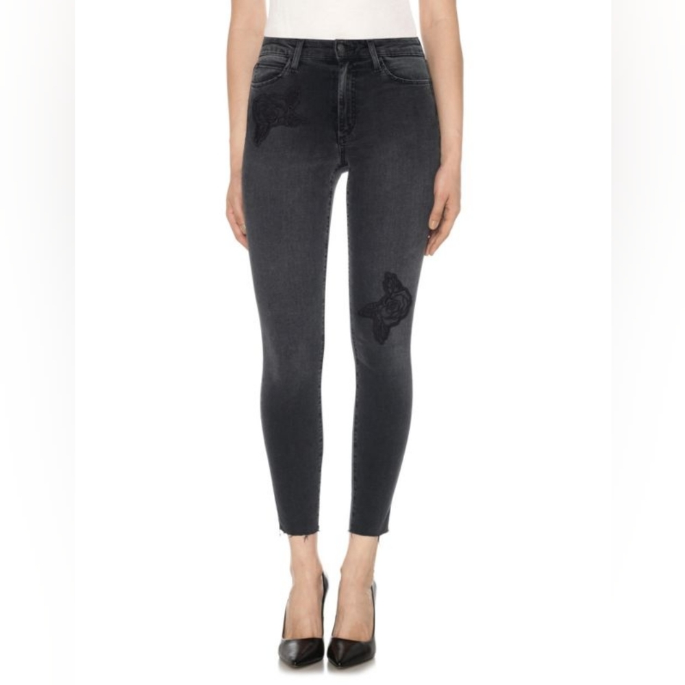 Joe's Jeans Womens High Wasted Skinny With Patches The Charlie